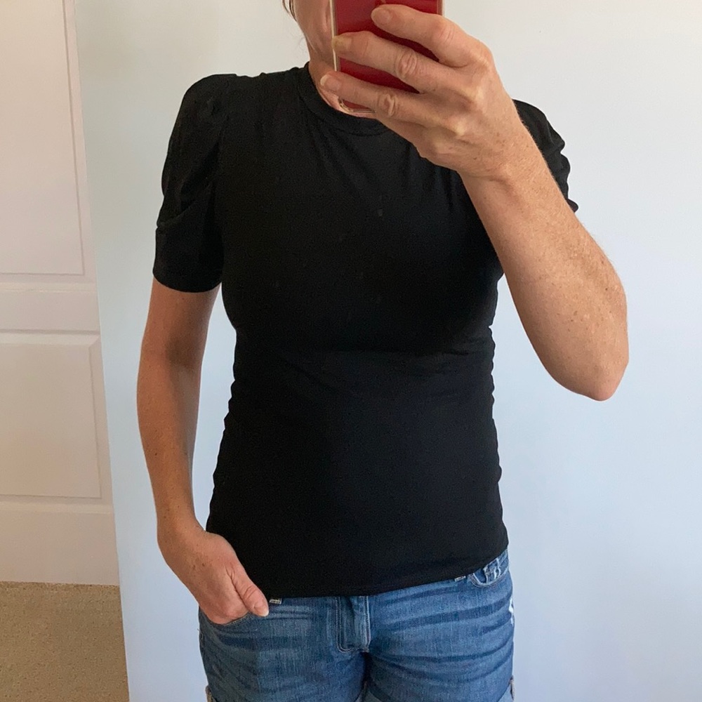 Basic Black Short Sleeve Top
